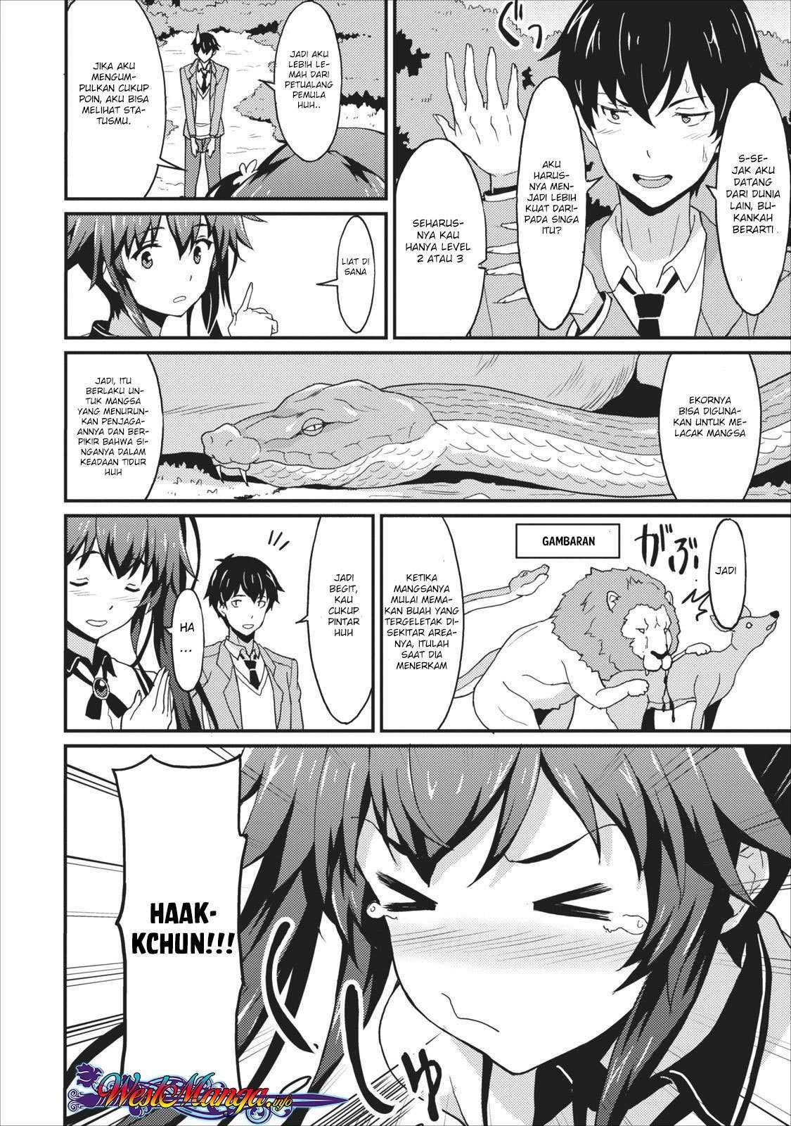 Taberu dake de Level-Up! Damegami to Issho ni Isekai Musou Chapter 1 Gambar 16