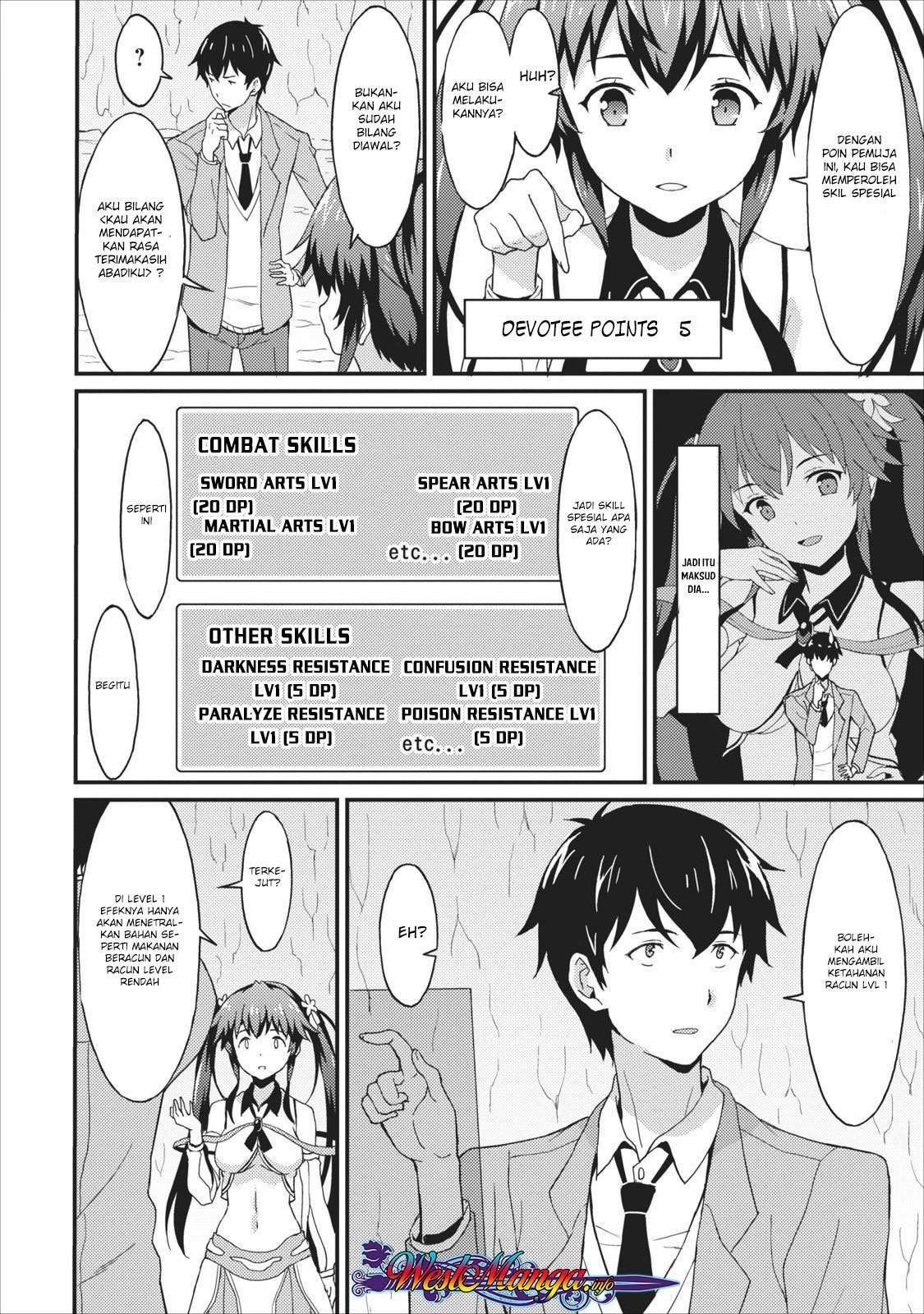 Taberu dake de Level-Up! Damegami to Issho ni Isekai Musou Chapter 1 Gambar 26