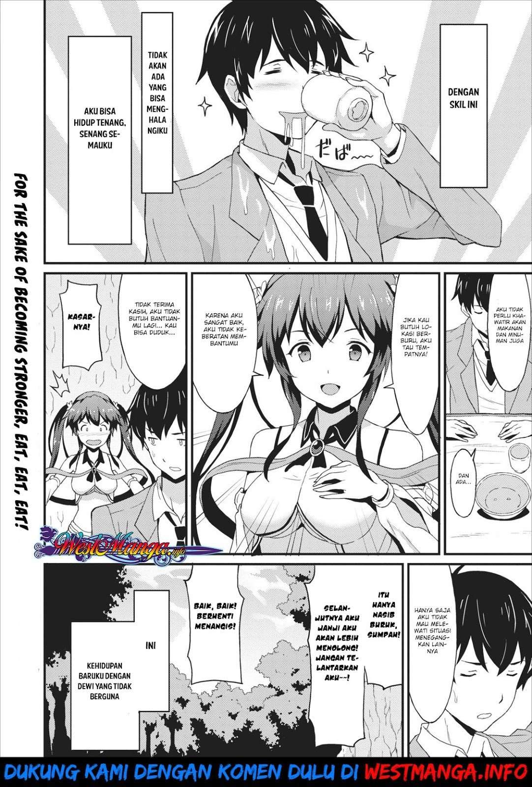 Taberu dake de Level-Up! Damegami to Issho ni Isekai Musou Chapter 1 Gambar 42