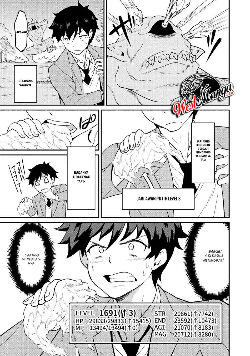 Taberu dake de Level-Up! Damegami to Issho ni Isekai Musou Chapter 16 Gambar 17