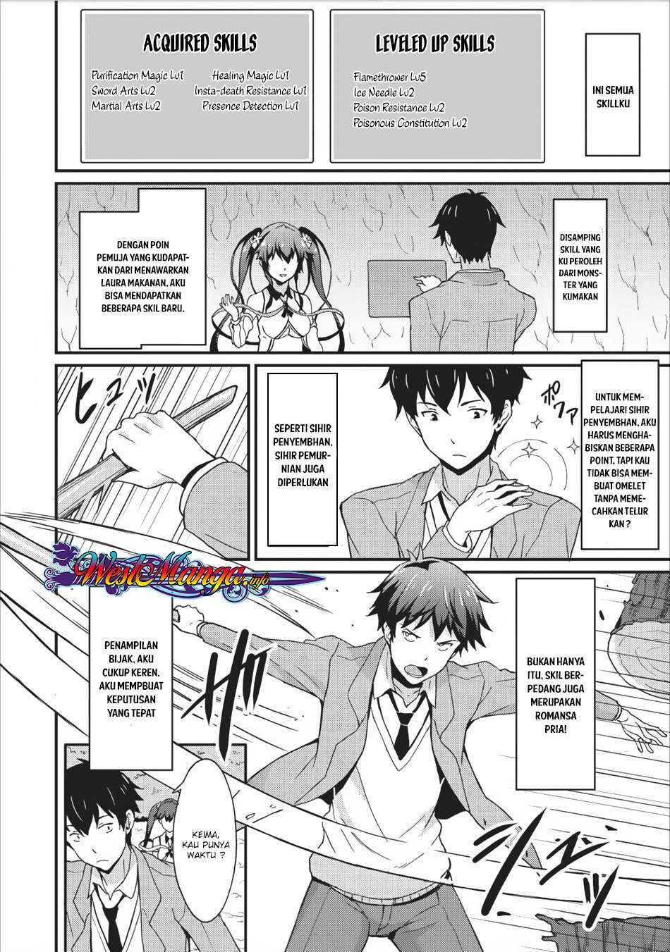 Taberu dake de Level-Up! Damegami to Issho ni Isekai Musou Chapter 2 Gambar 24