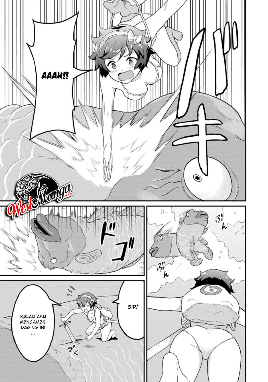 Taberu dake de Level-Up! Damegami to Issho ni Isekai Musou Chapter 21.3 Gambar 7