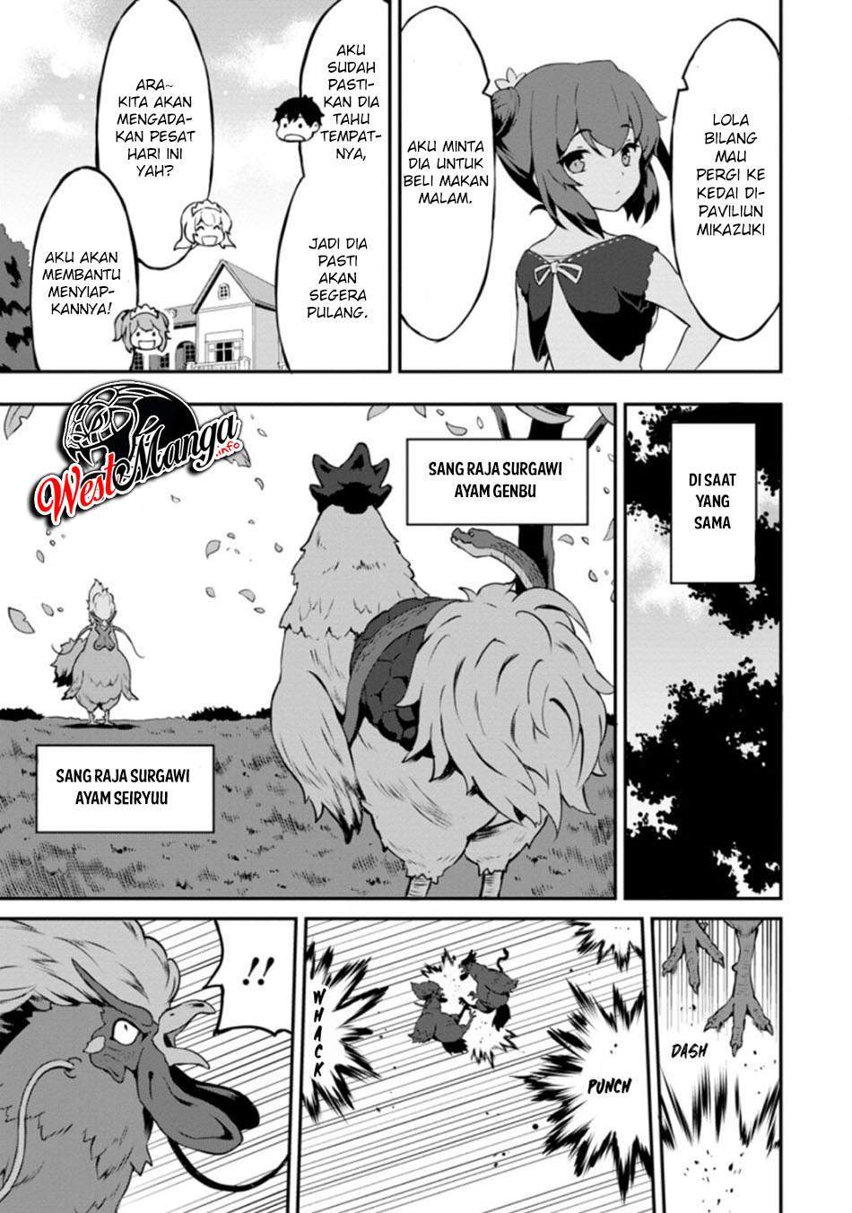 Taberu dake de Level-Up! Damegami to Issho ni Isekai Musou Chapter 23.1 Gambar 9