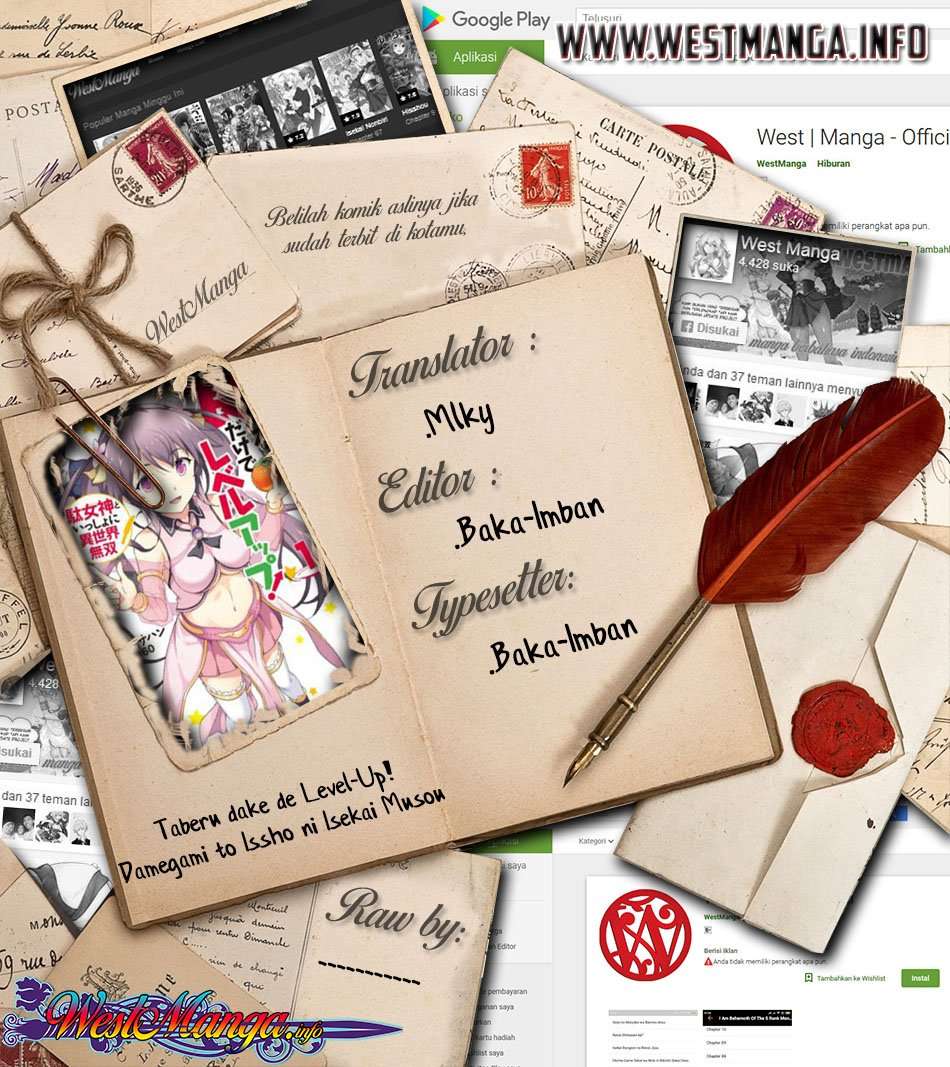 Baca Komik Taberu dake de Level-Up! Damegami to Issho ni Isekai Musou Chapter 3 Gambar 1