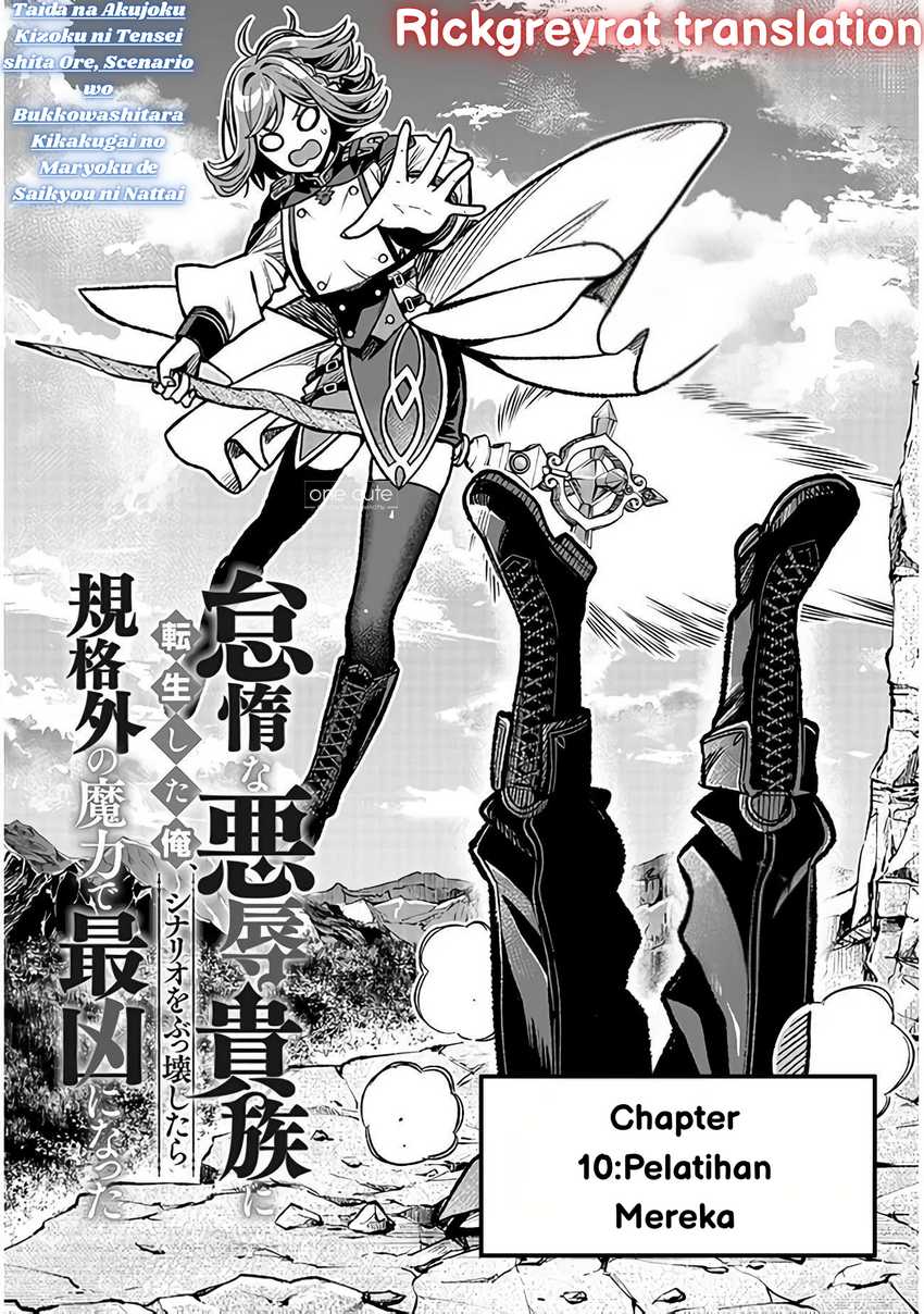 Baca Komik Taida na Akujo Kizoku ni Tensei Shita Ore, Shinario o Bukko wa Shitara Kikaku-gai no Maryoku de Saikyou ni Natta Chapter 10 Gambar 1