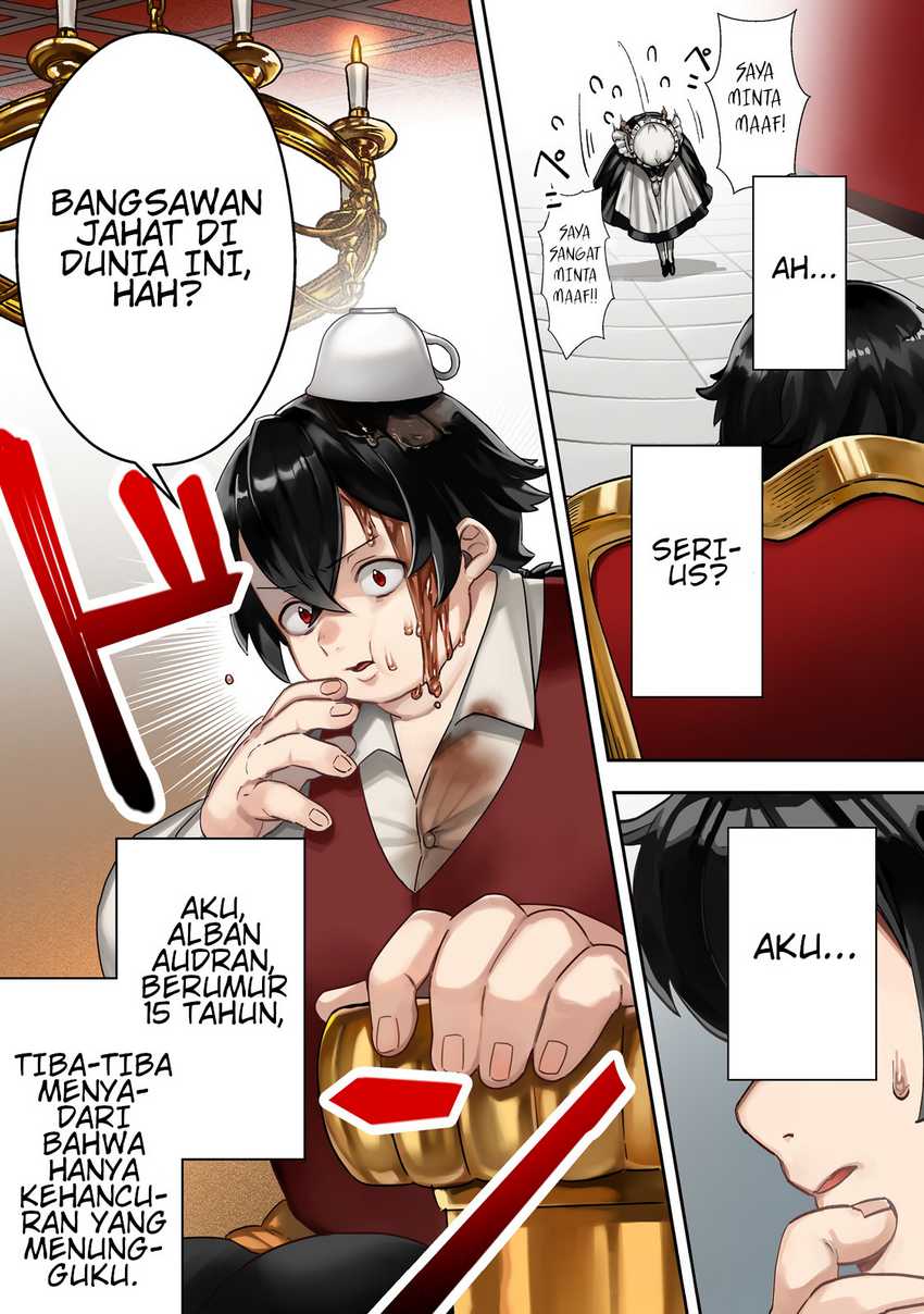 Baca Komik Taidana Akuyaku Kizoku no Ore ni, Konyaku Hakisareta Akuyaku Reijo ga Totsuidara Saikyo no Fufu ni Narimashita Chapter 1 Gambar 1