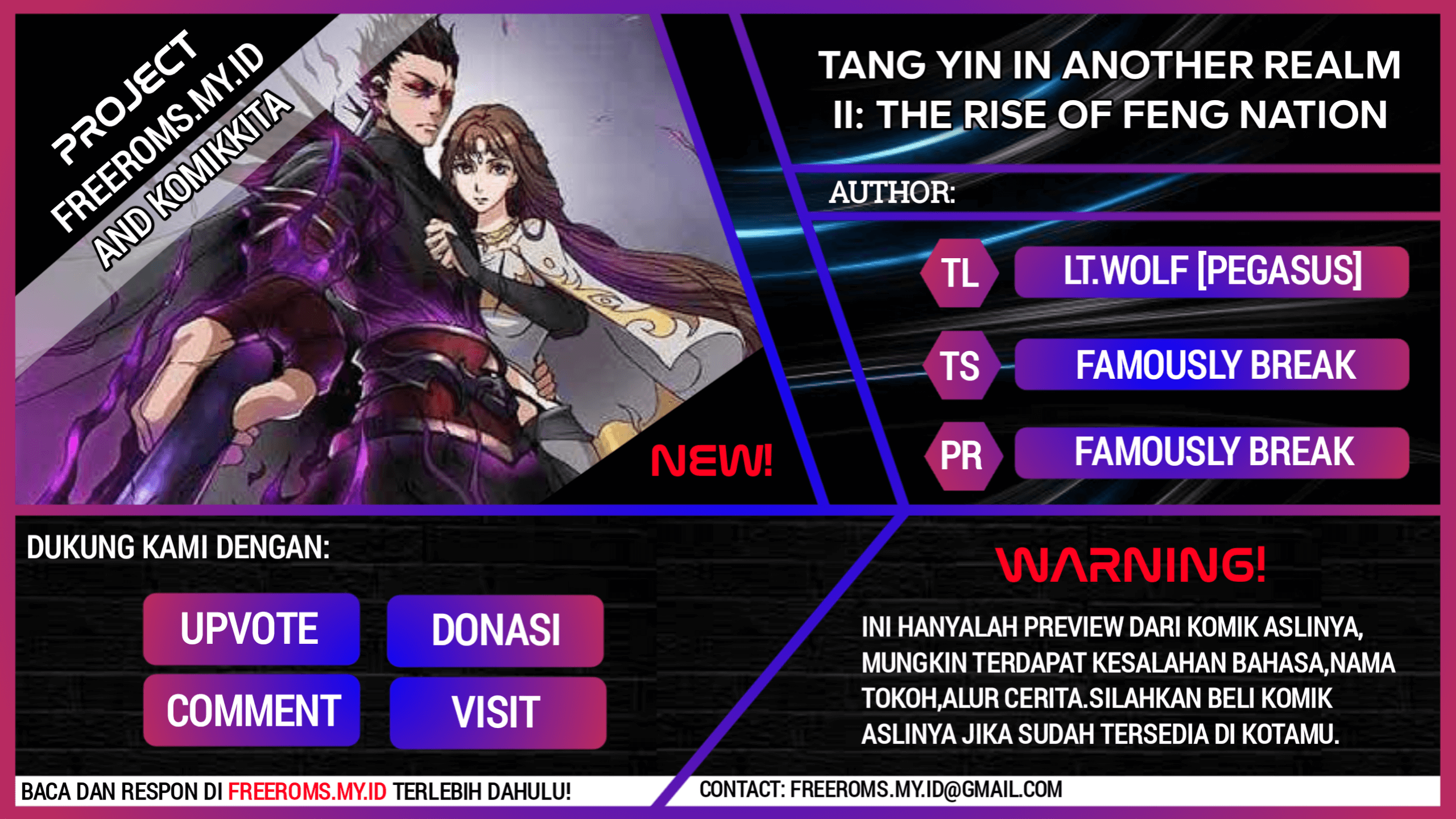 Baca Komik Tang Yin in Another Realm II: The Rise of Feng Nation Chapter 8 Gambar 1