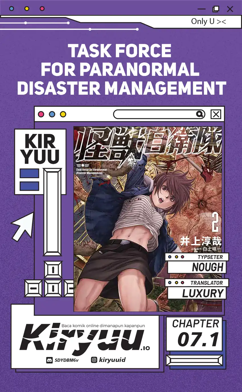 Baca Komik Task Force for Paranormal Disaster Management Chapter 7.1 Gambar 1