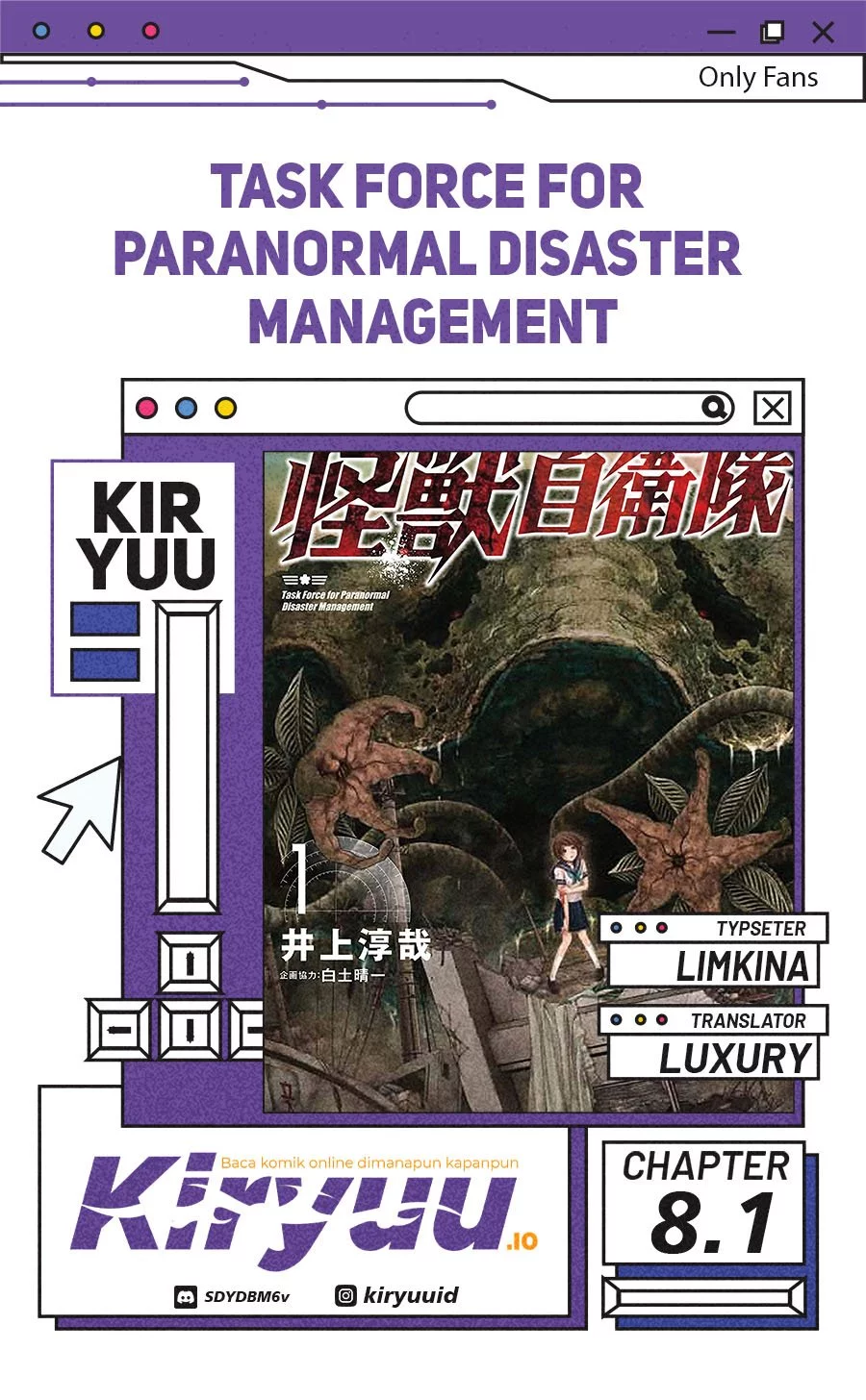 Baca Komik Task Force for Paranormal Disaster Management Chapter 8.1 Gambar 1