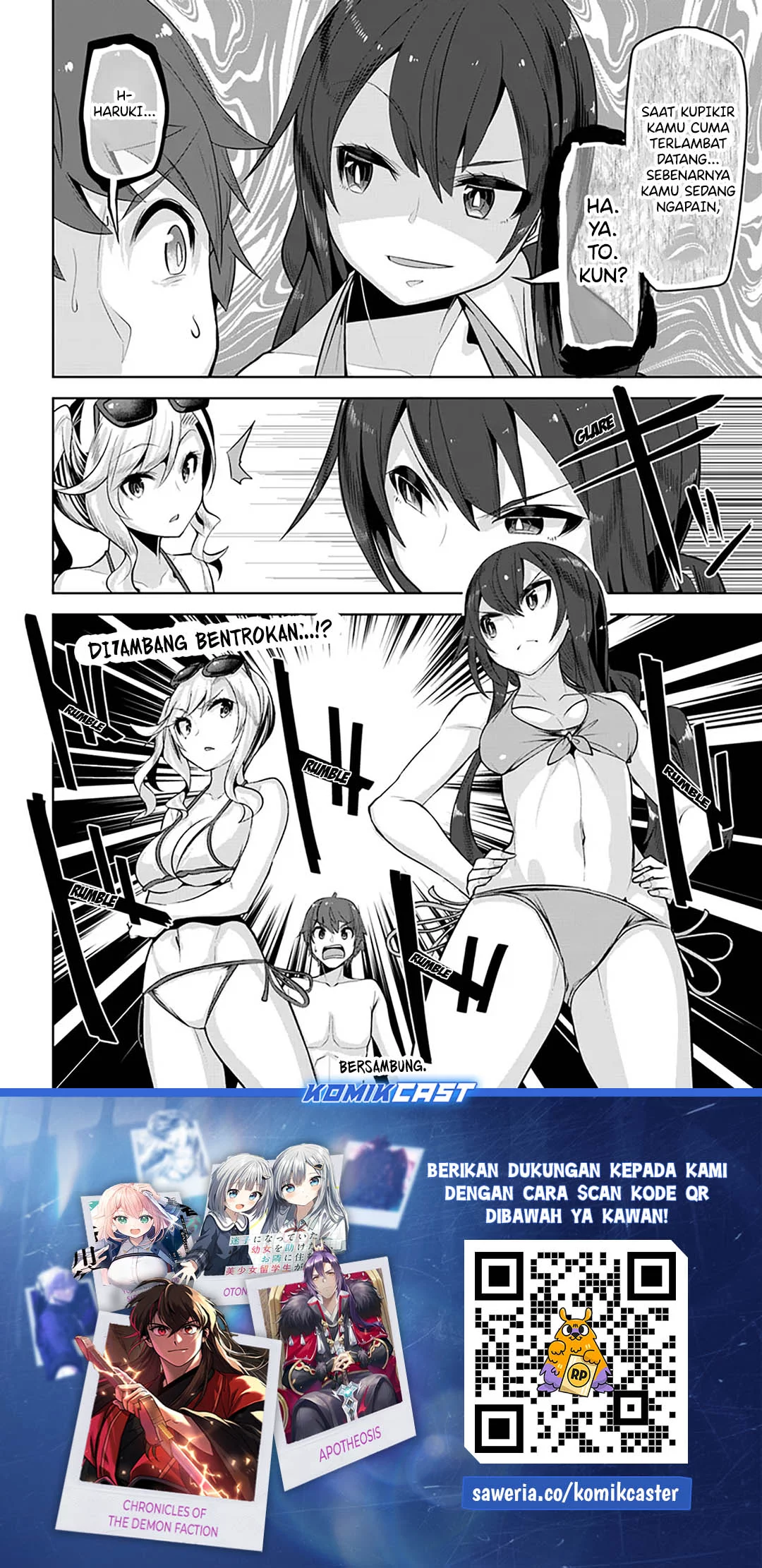 Tenkou-saki no Seiso Karen na Bishoujo ga, Mukashi Danshi to Omotte Issho ni Asonda Osananajimi datta Ken Chapter 30 Gambar 31