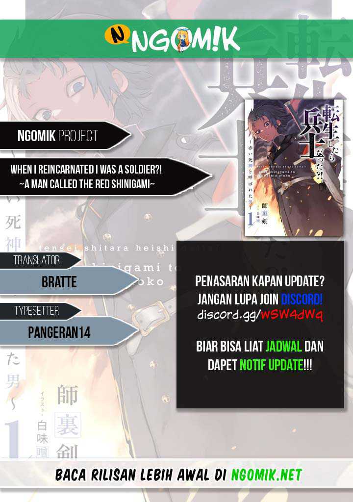 Baca Komik Tensei Shitara Heishi Datta? Akai Shinigami to Yobareta Otoko Chapter 5 Gambar 1