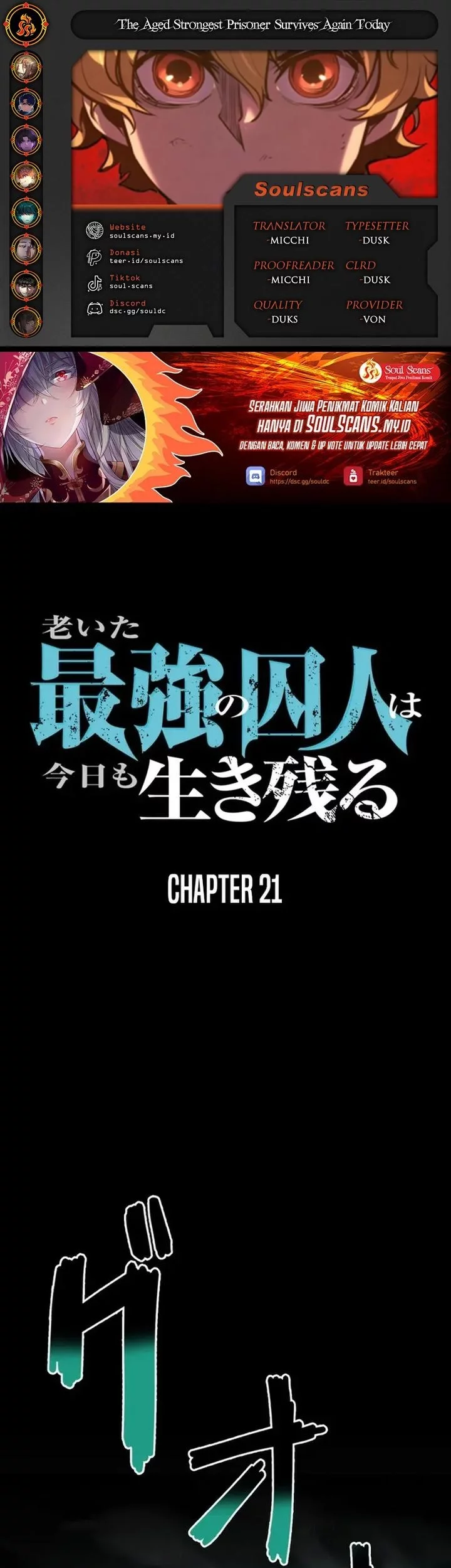 Baca Komik The Aged Strongest Prisoner Survives Again Today Chapter 21 Gambar 1