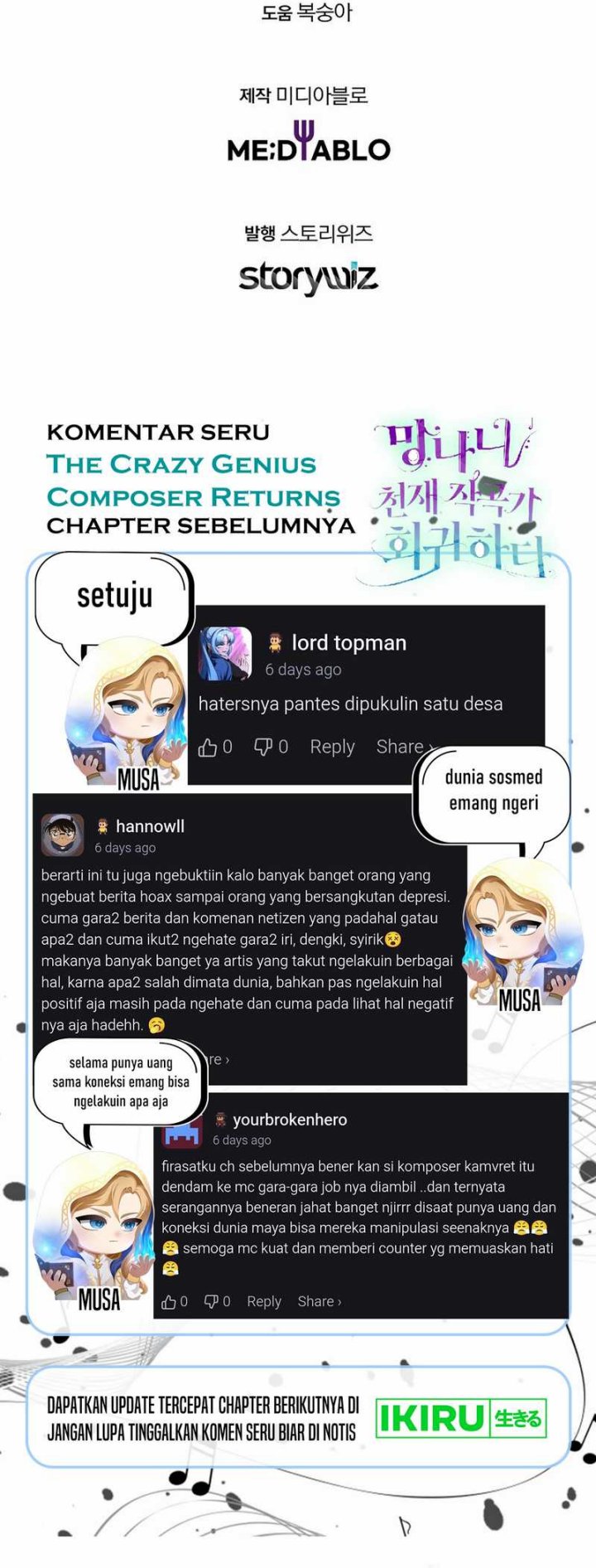 The Crazy Genius Composer Returns Chapter 71 Gambar 89