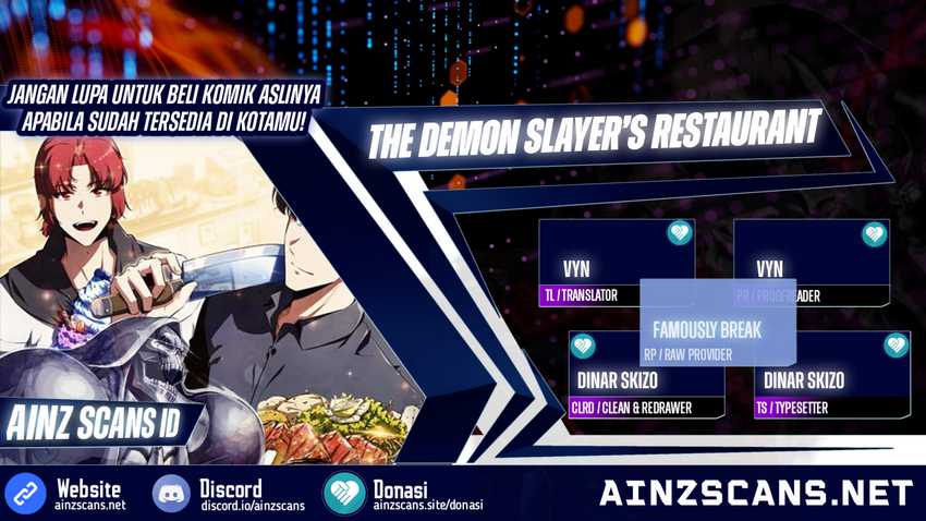 Baca Komik The Demon Slayer’s Restaurant Chapter 2 Gambar 1
