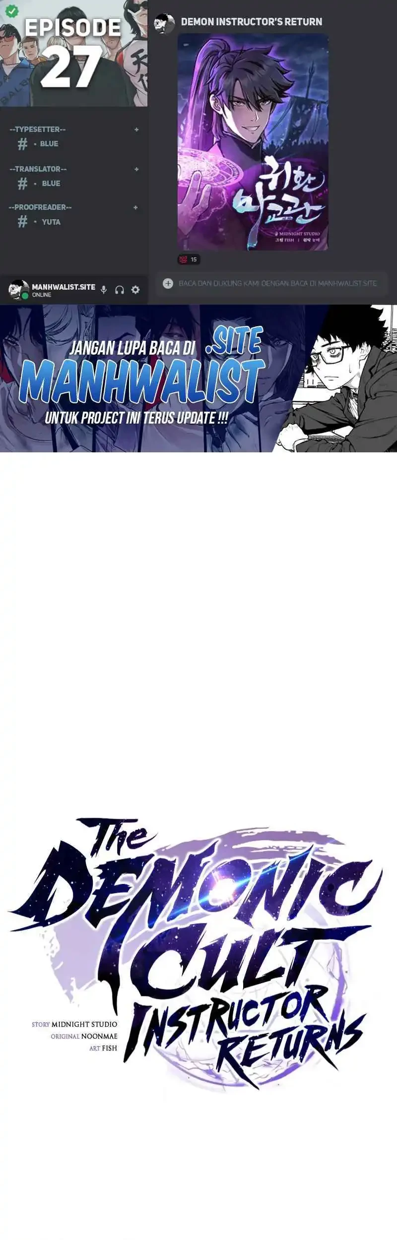 Baca Komik The Demonic Cult Instructor Returns Chapter 27 Gambar 1