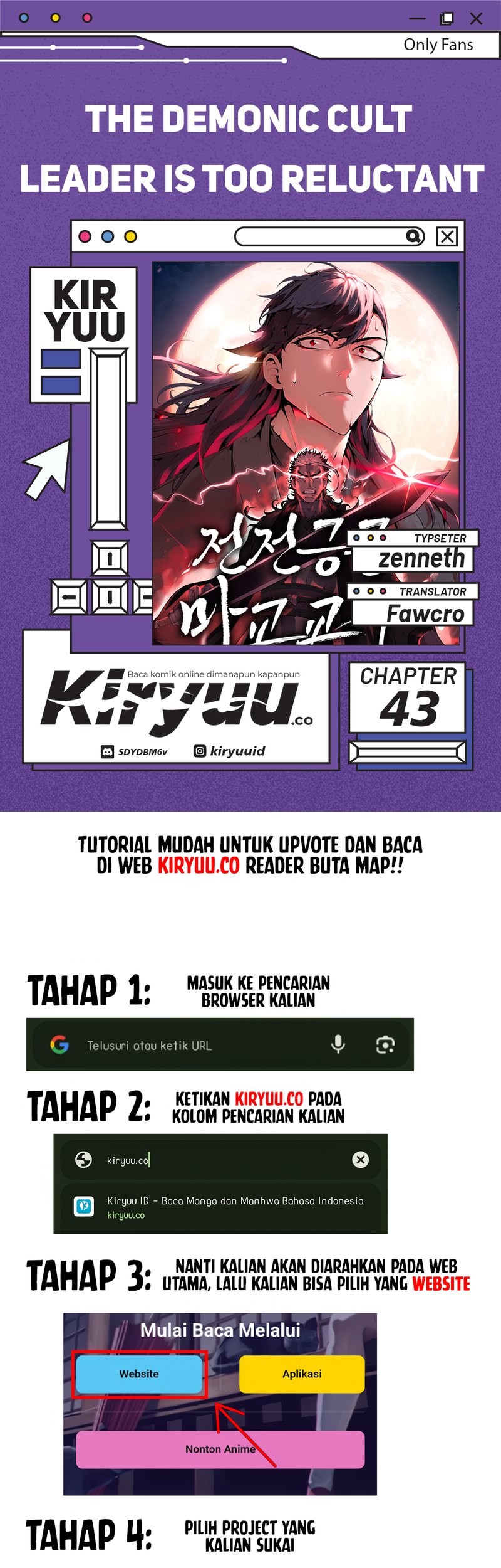 Baca Komik The Demonic Cult Leader Is Too Reluctant Chapter 43 Gambar 1