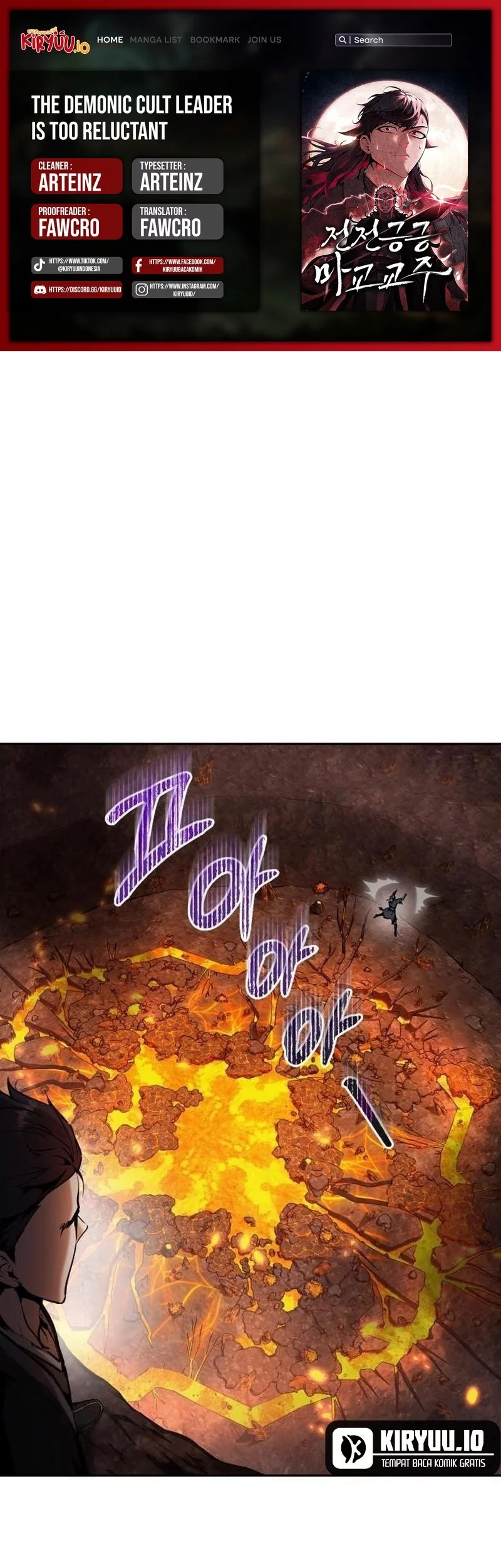 Baca Komik The Demonic Cult Leader Is Too Reluctant Chapter 55 Gambar 1