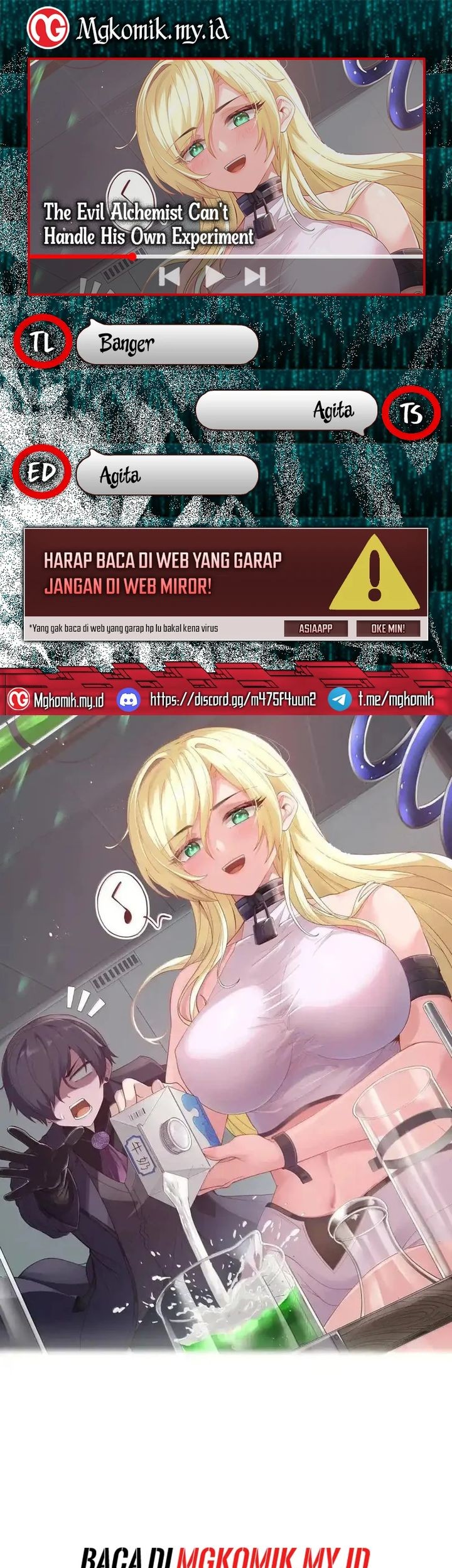Baca Komik The Evil Alchemist Can’t Handle His Own Experiment Chapter 19 Gambar 1