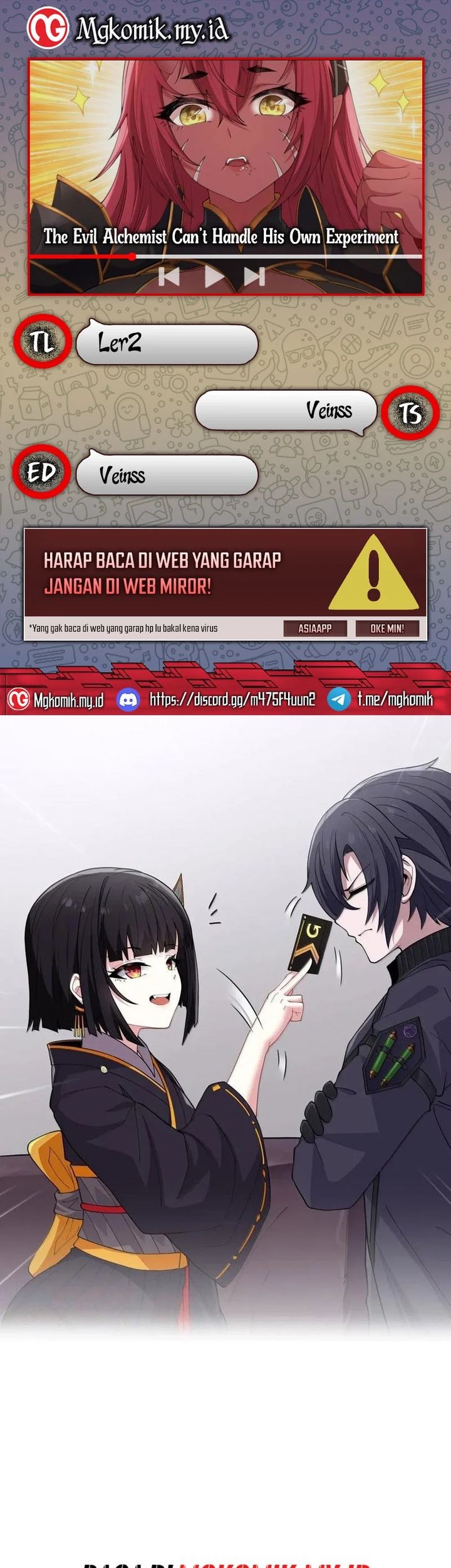 Baca Komik The Evil Alchemist Can’t Handle His Own Experiment Chapter 24 Gambar 1