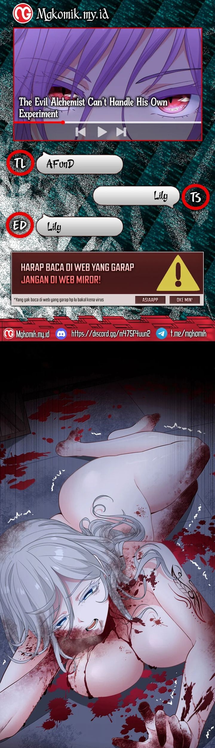 Baca Komik The Evil Alchemist Can’t Handle His Own Experiment Chapter 28 Gambar 1