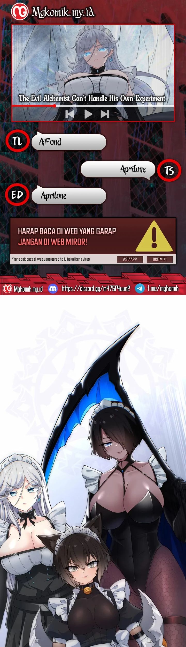 Baca Komik The Evil Alchemist Can’t Handle His Own Experiment Chapter 51 Gambar 1