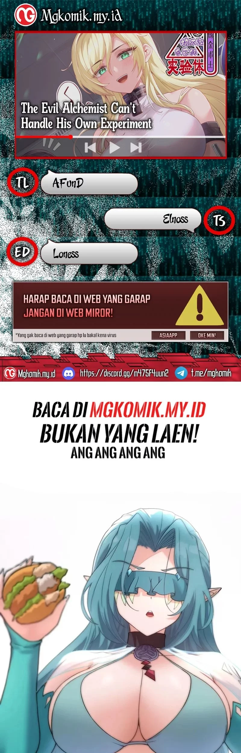 Baca Komik The Evil Alchemist Can’t Handle His Own Experiment Chapter 54 Gambar 1