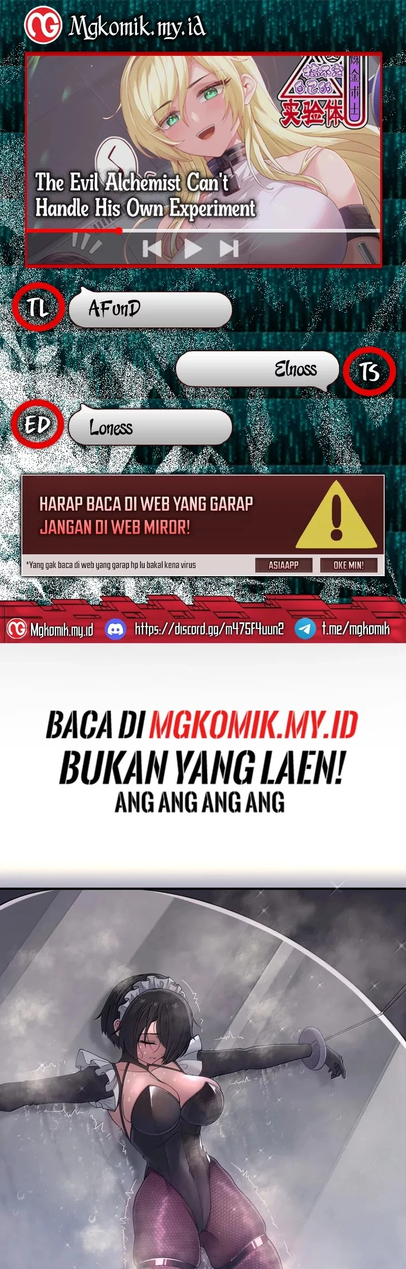 Baca Komik The Evil Alchemist Can’t Handle His Own Experiment Chapter 57 Gambar 1