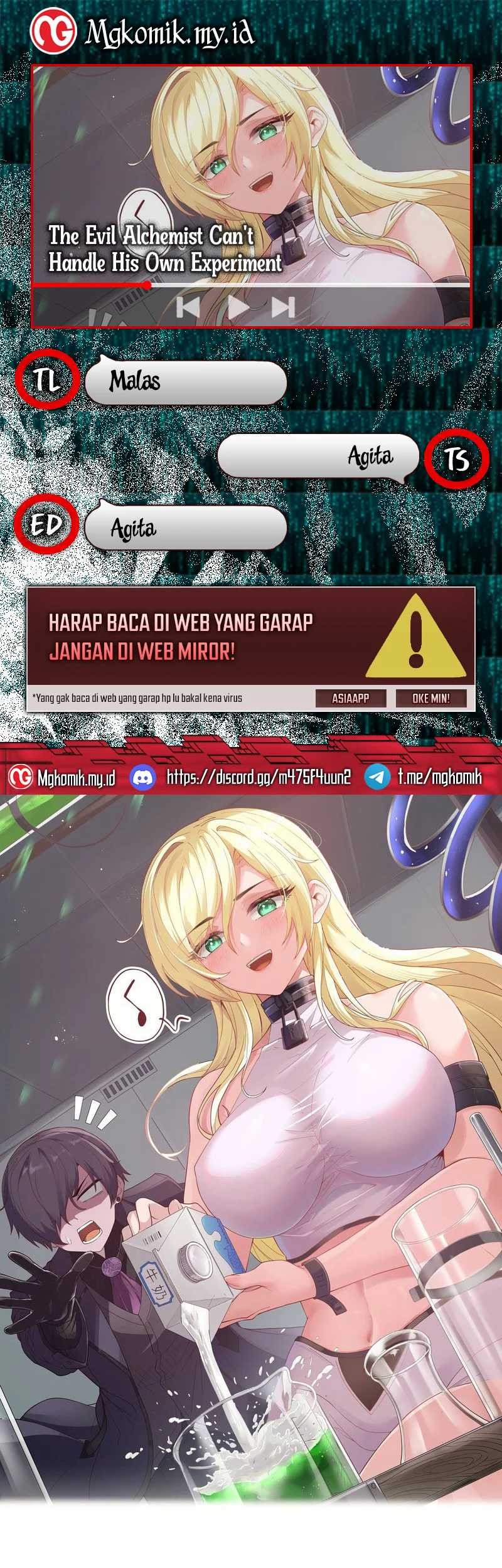 Baca Komik The Evil Alchemist Can’t Handle His Own Experiment Chapter 8 Gambar 1