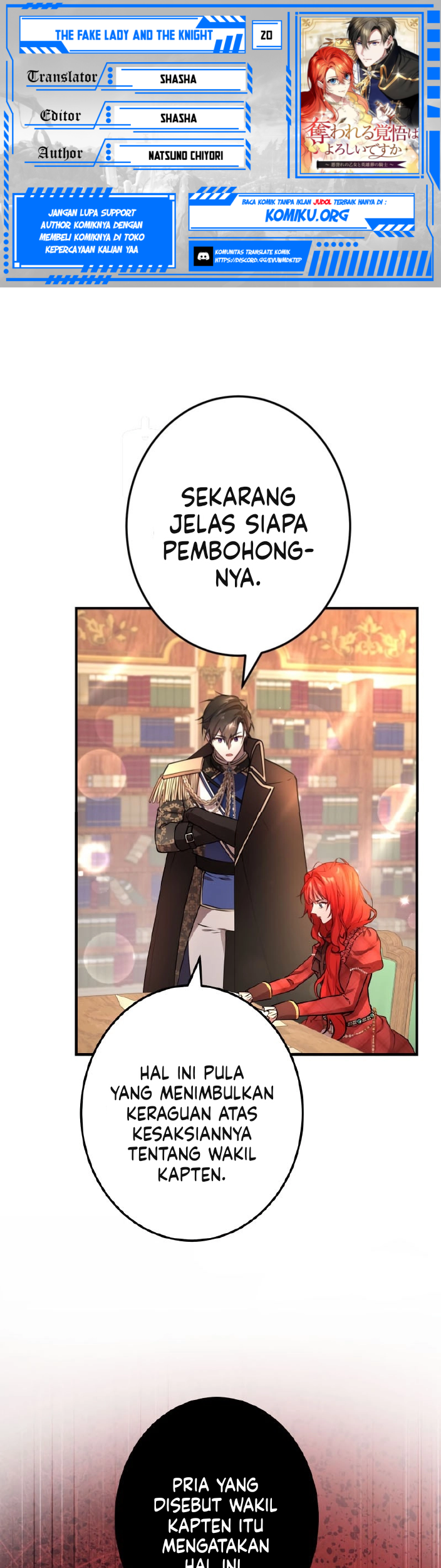 Baca Komik The Fake Lady and the Knight Chapter 20 Gambar 1
