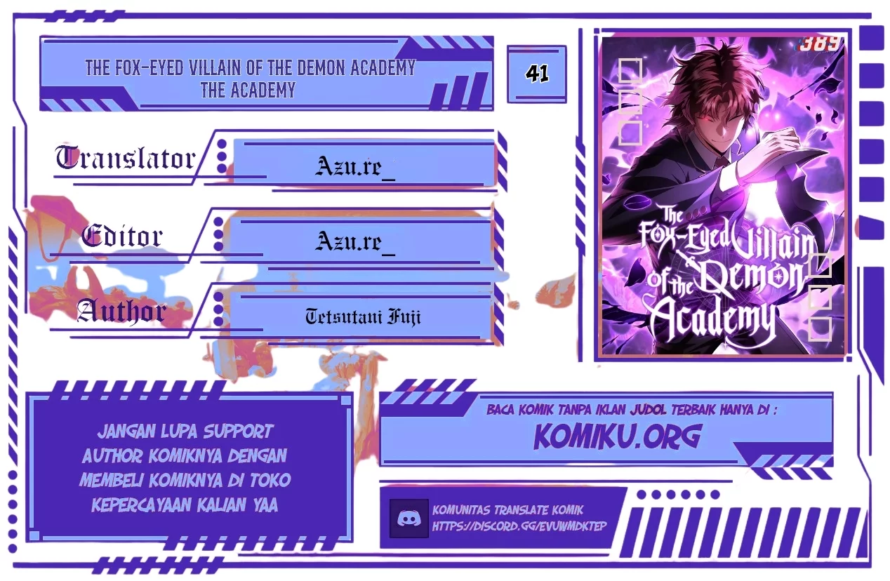 Baca Komik The Fox-Eyed Villain Of The Demon Academy Chapter 41 Gambar 1