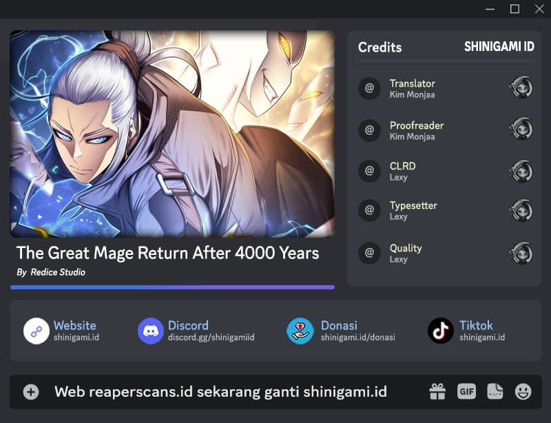 Baca Komik The Great Mage Returns After 4000 Years Chapter 168 Gambar 1
