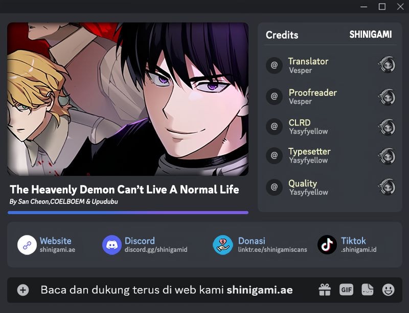 Baca Komik The Heavenly Demon Can’t Live a Normal Life Chapter 157 Gambar 1