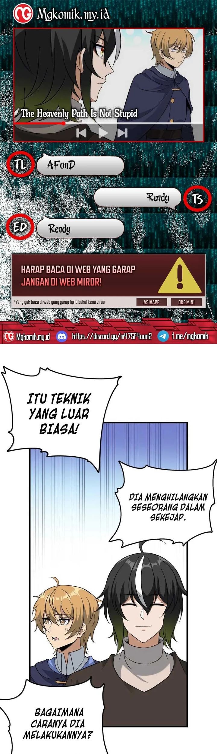 Baca Komik The Heavenly Path Is Not Stupid Chapter 116 Gambar 1