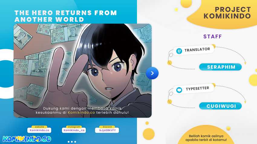 Baca Komik The Hero Returns From Another World Chapter 2.2 Gambar 1