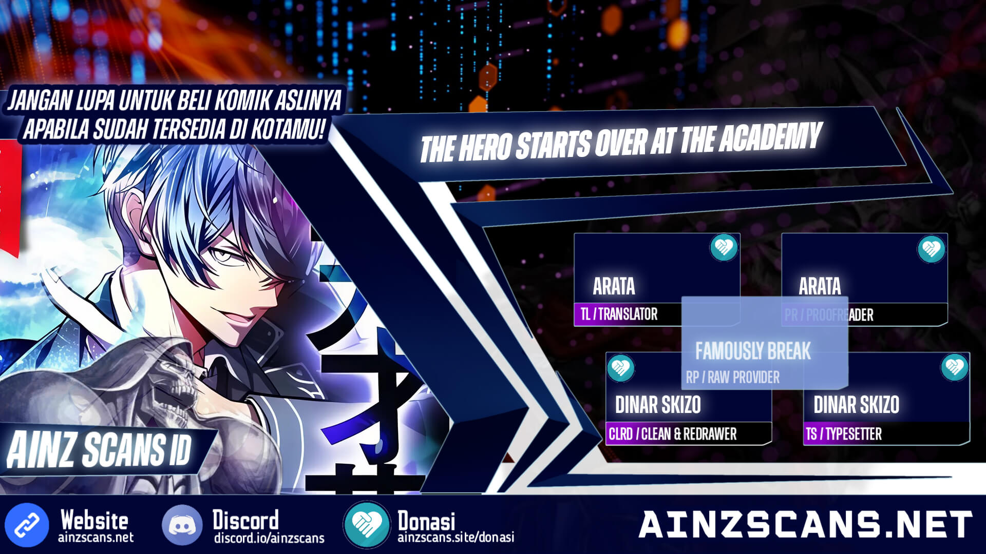 Baca Komik The Hero Starts Over at the Academy Chapter 2 Gambar 1