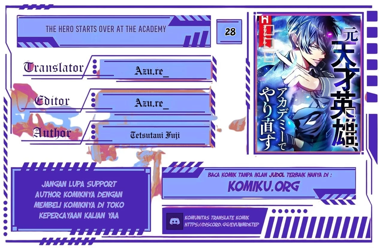 Baca Komik The Hero Starts Over at the Academy Chapter 28 Gambar 1