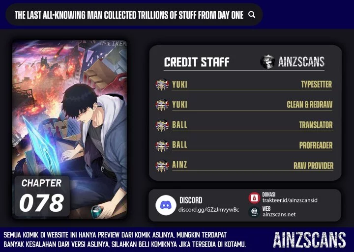 Baca  The Last All-Knowing Man Collected Trillions of Stuff from Day One Chapter 78 Gambar 2