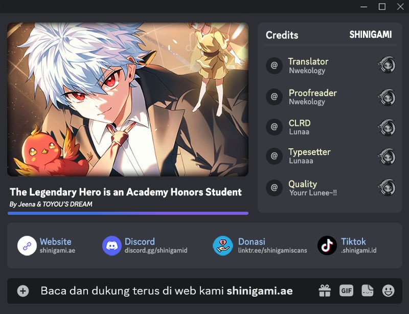 Baca Komik The Legendary Hero Is An Academy Honors Student Chapter 18 Gambar 1