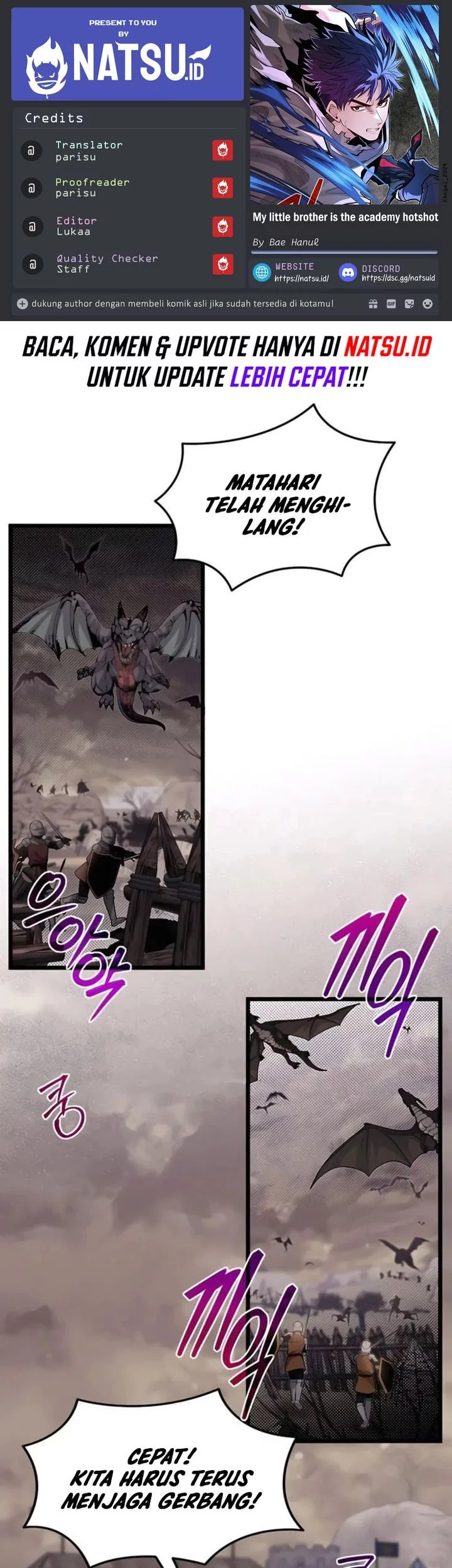 Baca Komik The Little Brother Is the Academy’s Hotshot Chapter 92 Gambar 1