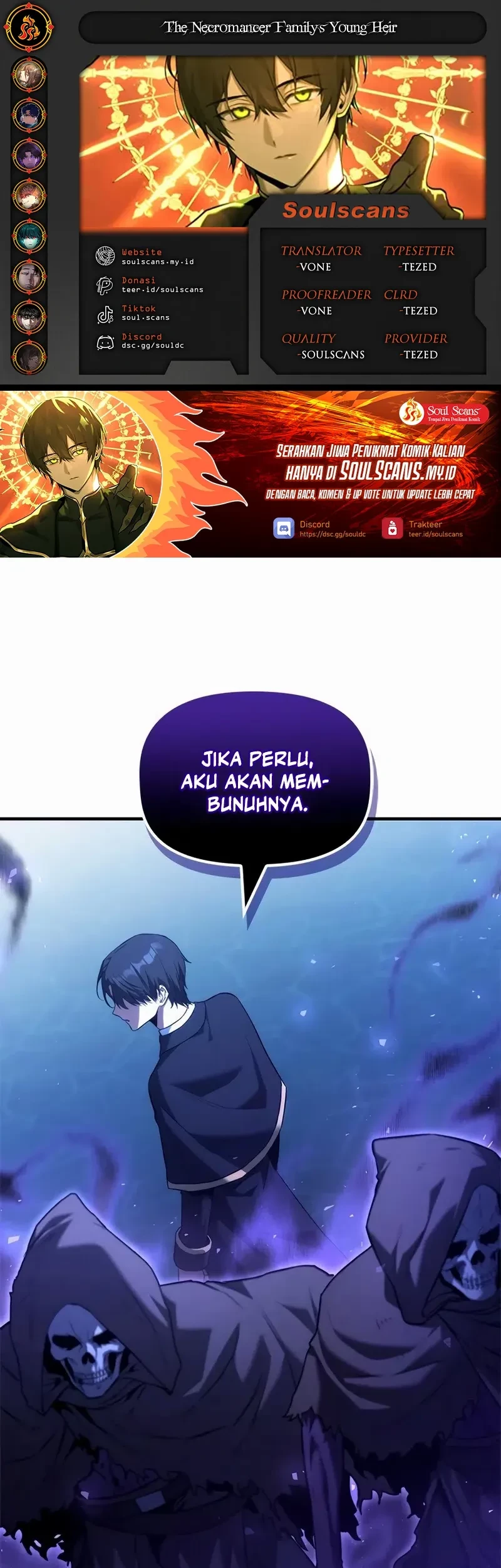 Baca Komik The Necromancer Family’s Young Heir Chapter 39 Gambar 1