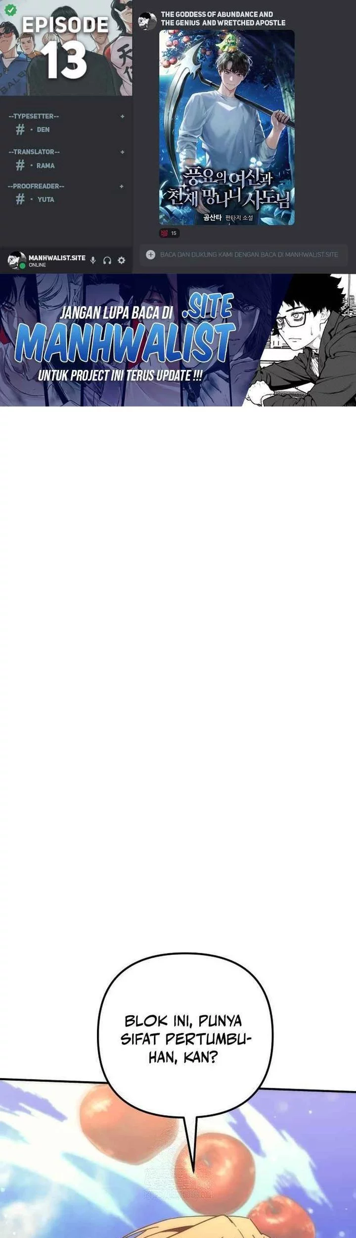 Baca Komik The Rebellious Apostle of the Harvest Goddess Chapter 13 Gambar 1