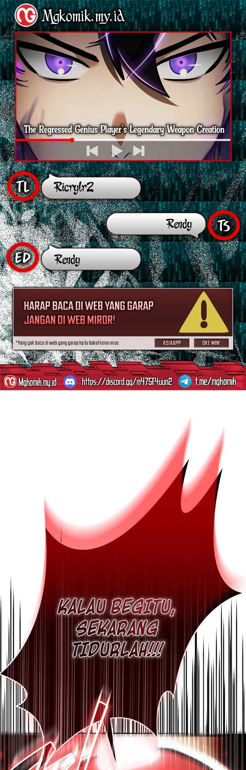 Baca Komik The Regressed Genius Player’s Legendary Weapon Creation Chapter 55 Gambar 1