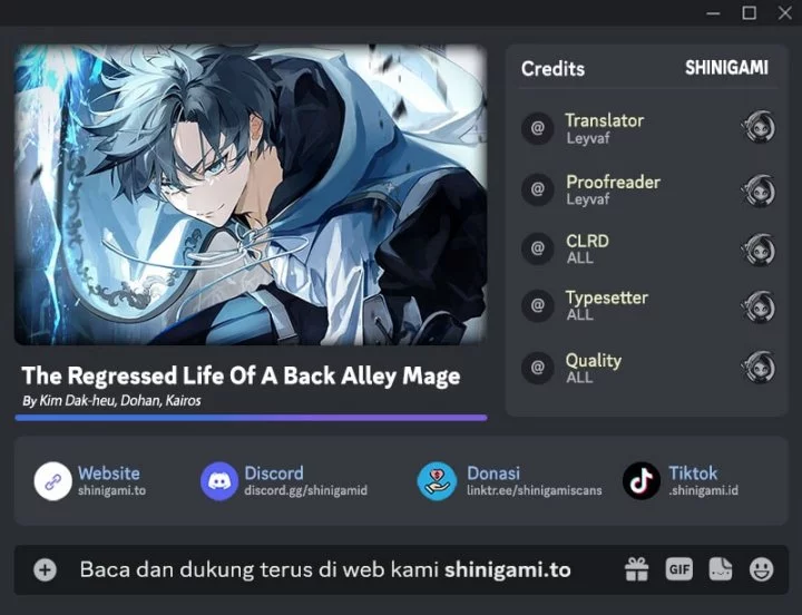 Baca Komik The Regressed Life Of A Back Alley Mage Chapter 16 Gambar 1