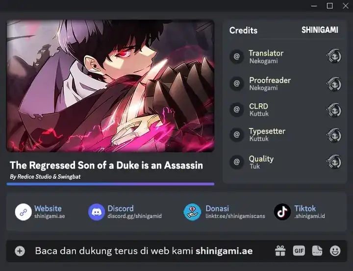 Baca Komik The Regressed Son Of A Duke Is An Assassin Chapter 94 Gambar 1
