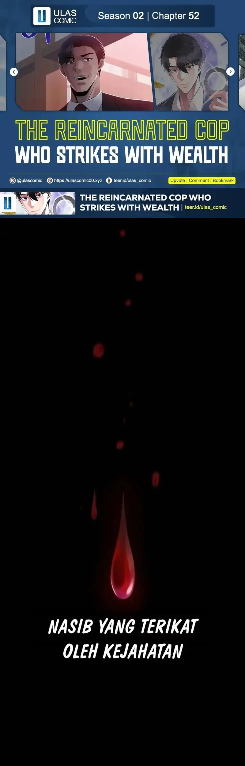 Baca Komik The Reincarnated Cop Who Strikes With Wealth Chapter 52 Gambar 1