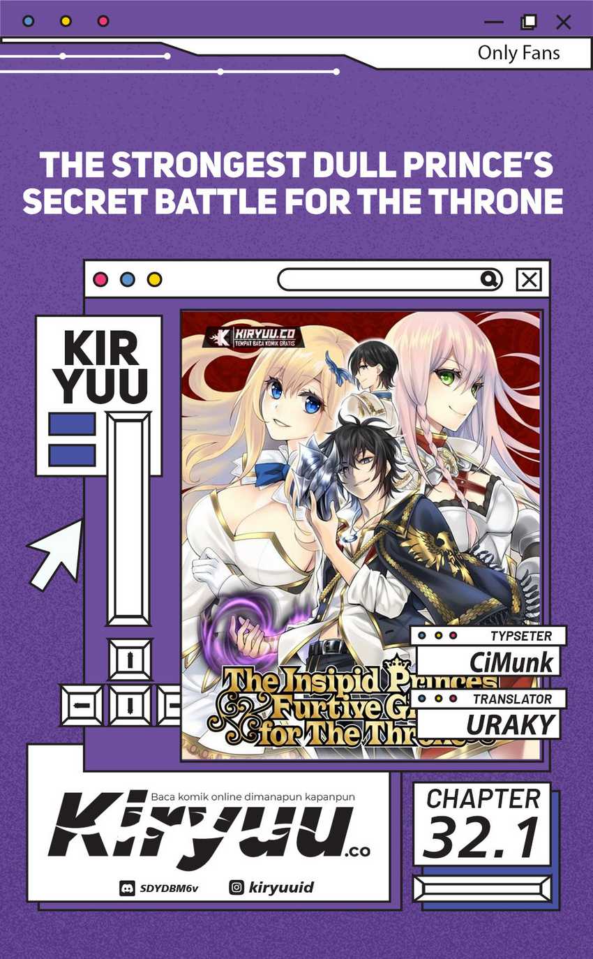 Baca Komik The Strongest Dull Prince’s Secret Battle for the Throne Chapter 32.1 Gambar 1
