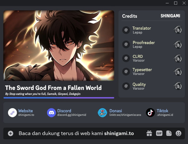 Baca Komik The Sword God From A Fallen World Chapter 1 Gambar 1