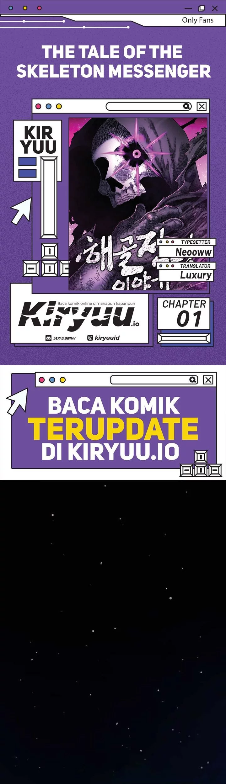 Baca Komik The Tale of the Skeleton Messenger Chapter 1 Gambar 1