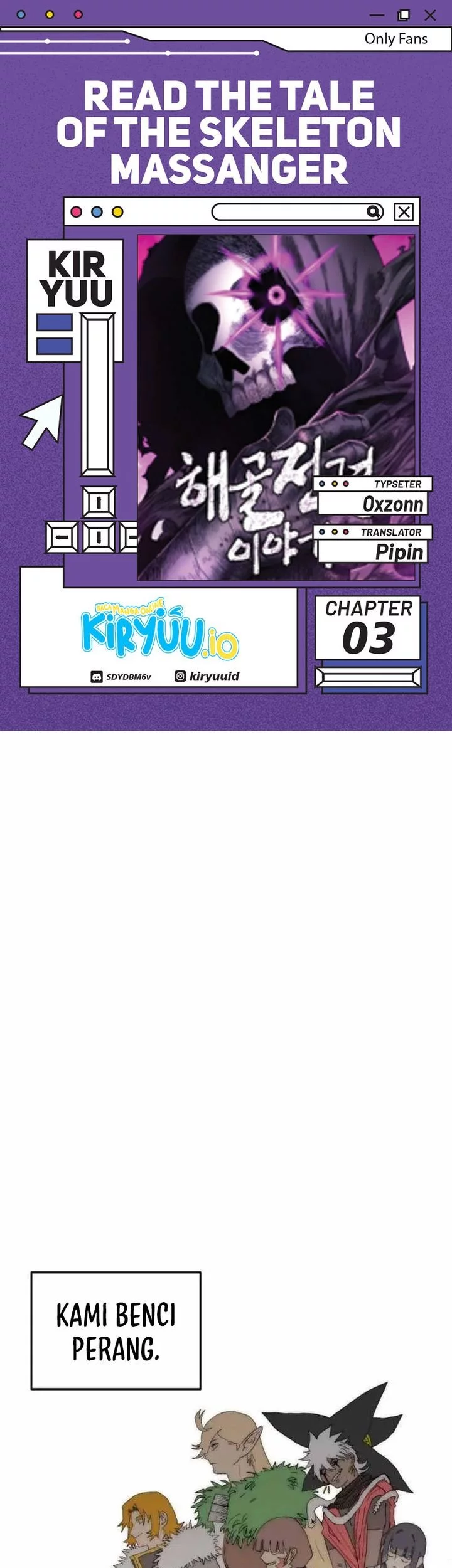 Baca Komik The Tale of the Skeleton Messenger Chapter 3 Gambar 1