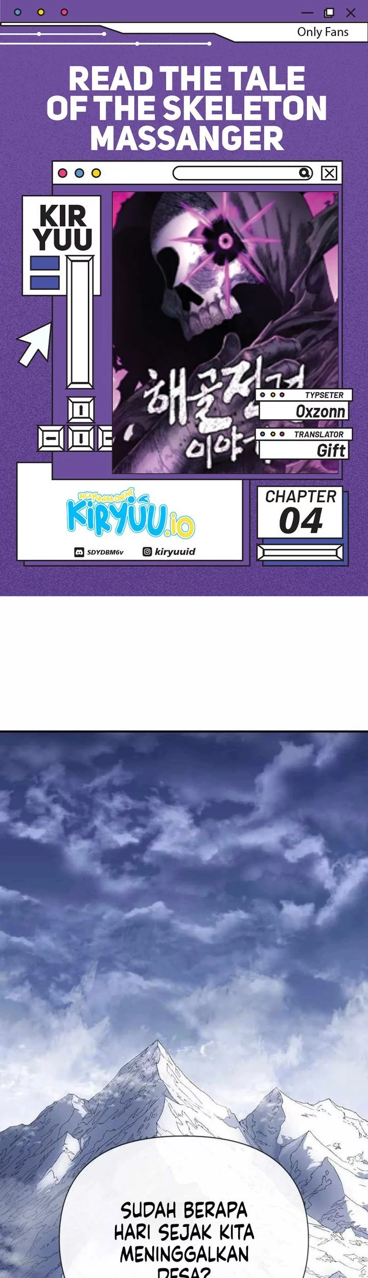 Baca Komik The Tale of the Skeleton Messenger Chapter 4 Gambar 1